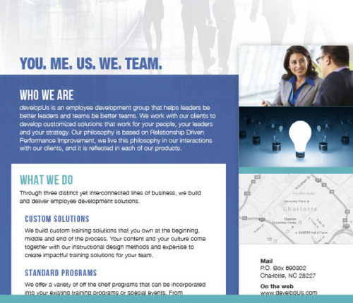 About developUs Brochure